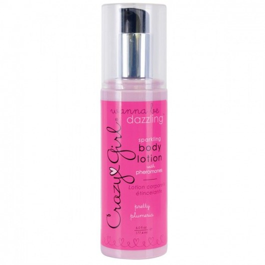 Мерцающий лосьон для тела с феромонами Crazy Girl Pretty Plumeria - 177 мл. -  - Магазин феромонов в Новосибирске