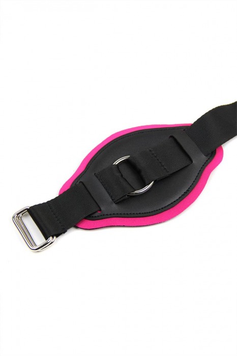 Розовый страпон с креплением на бедро Romfun - 13 см. - Romfun - купить с доставкой в Новосибирске