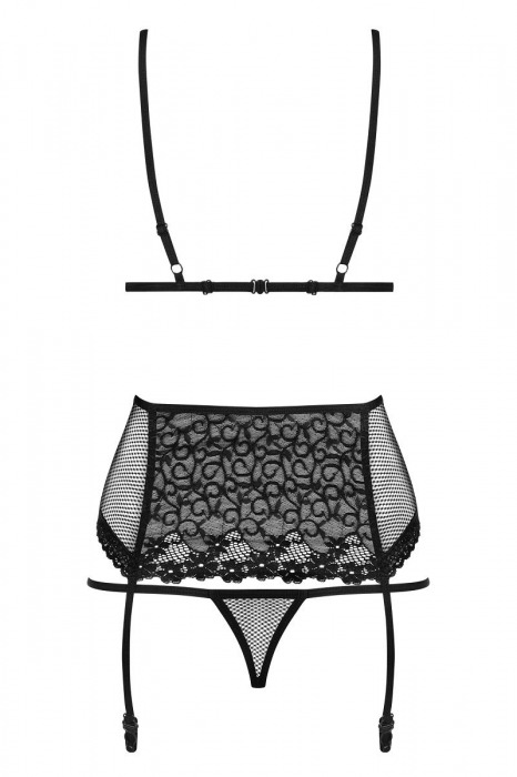Сексуальный комплект из сетки и кружев - Obsessive купить с доставкой