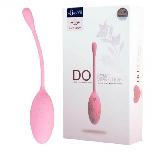Нежно-розовое виброяйцо DO с пультом ДУ - LuxeLuv
