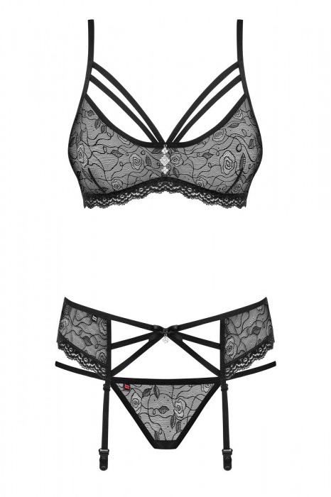 Соблазнительный комплект с цветочным узором - Obsessive купить с доставкой