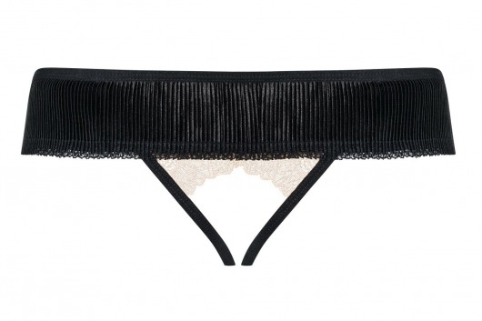 Открытые трусики с лёгкой плиссировкой - Obsessive купить с доставкой