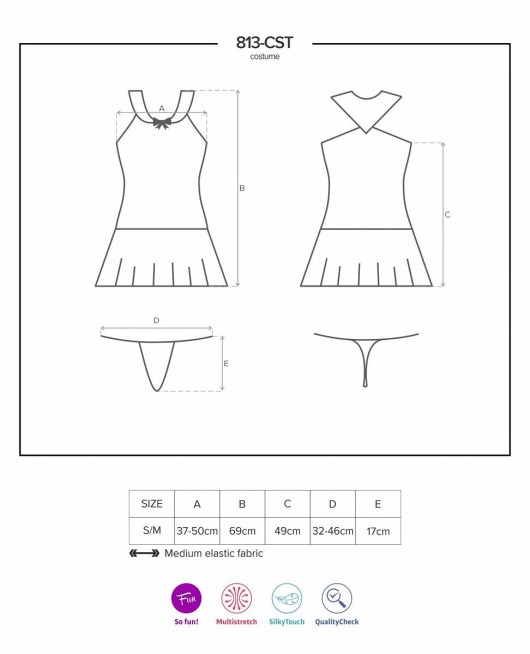 Сексуальный костюм морячки - Obsessive купить с доставкой