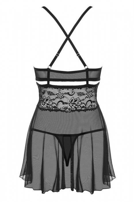 Яркий бэби-долл с изысканным цветочным кружевом - Obsessive купить с доставкой