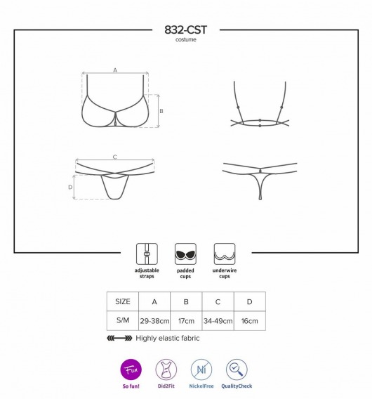 Костюм женщины-шерифа - Obsessive купить с доставкой