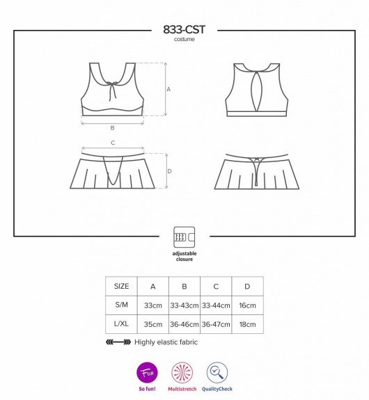Игровой костюм безотказной студентки - Obsessive купить с доставкой