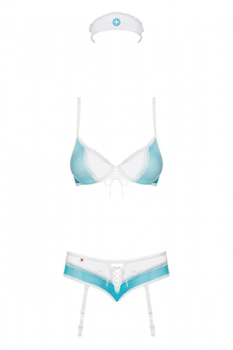 Соблазнительный комплект медсестры из сетки - Obsessive купить с доставкой