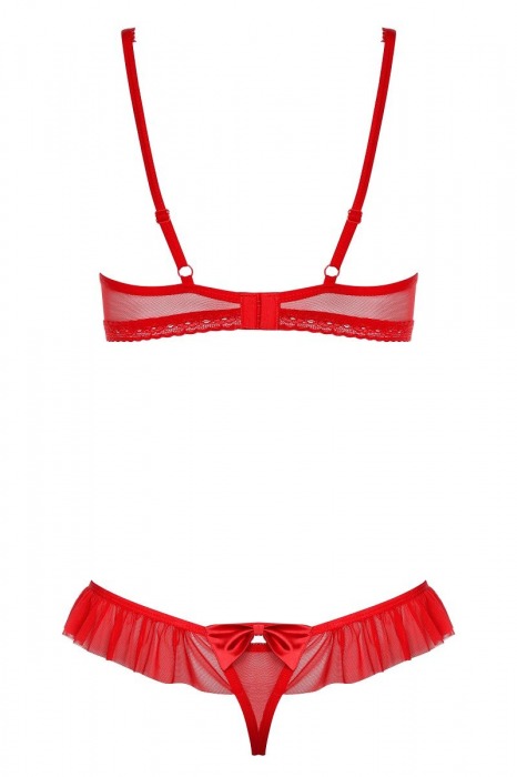 Полупрозрачный комплект с бантиками - Obsessive купить с доставкой