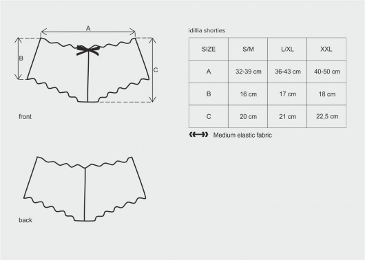 Кружевные трусики-шорты Imperia с крупным цветочным узором - Obsessive купить с доставкой