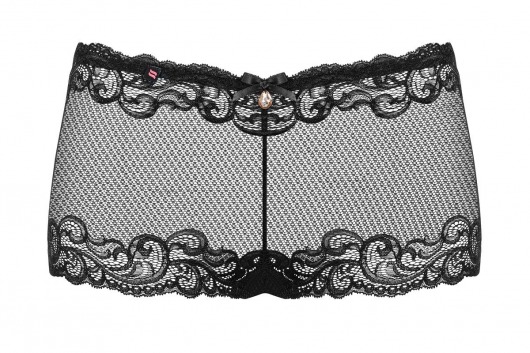 Кружевные трусики-шортики с подвеской - Obsessive купить с доставкой