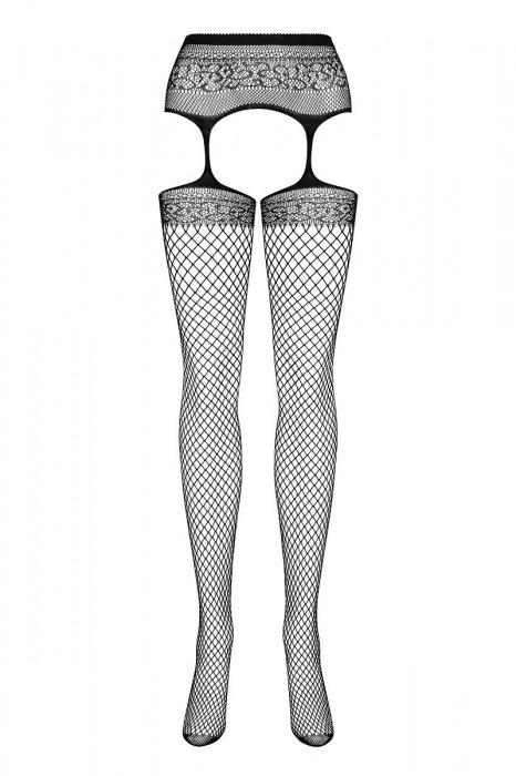 Ажурные колготы с вырезами на бёдрах - Obsessive купить с доставкой