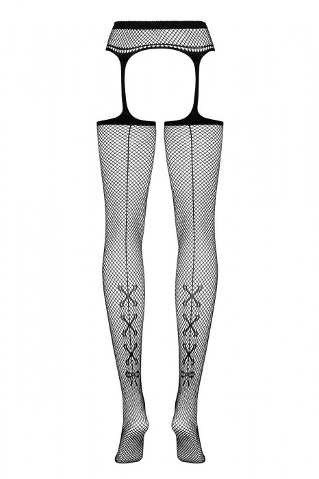 Соблазнительные колготы с вырезами на бёдрах и имитацией шнуровок - Obsessive купить с доставкой
