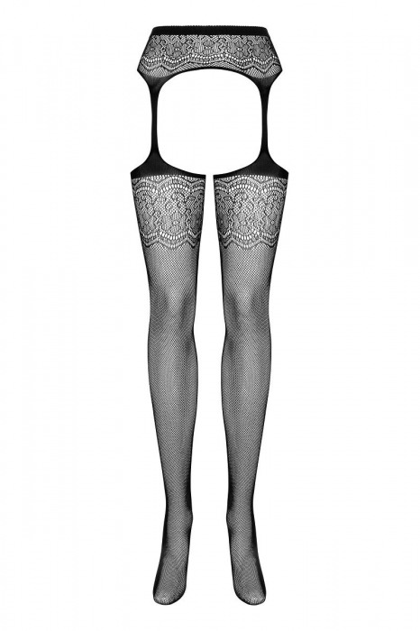 Ажурные чулки со слитным поясом - Obsessive купить с доставкой