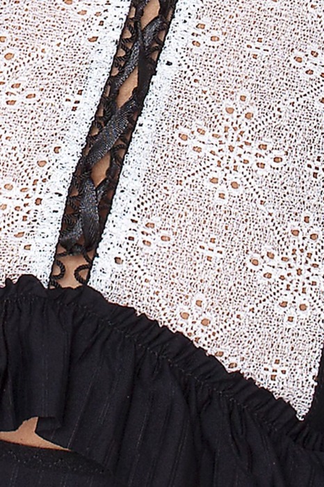 Чувственный корсаж Larisa со шнуровкой и оборками - Passion купить с доставкой