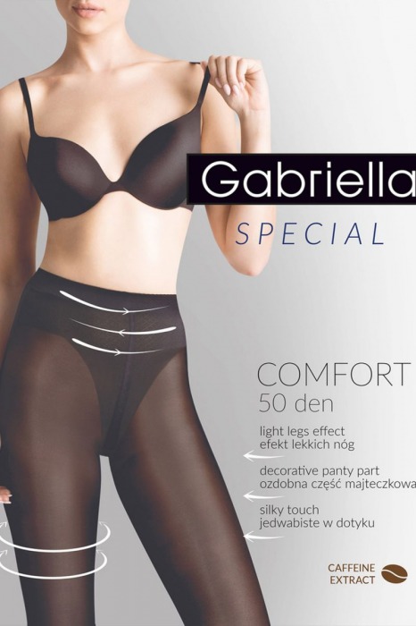 Утягивающие в бедрах и талии колготки с кофейным экстрактом Comfort - Gabriella купить с доставкой