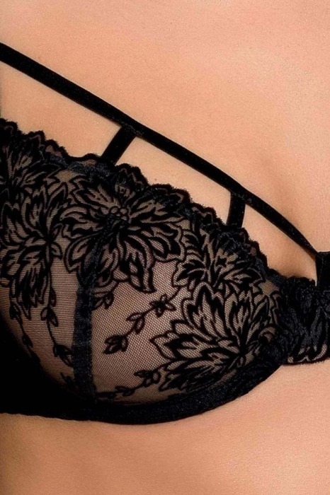 Сексуальный комплект Haya с узором в виде цветов и веточек - Passion купить с доставкой