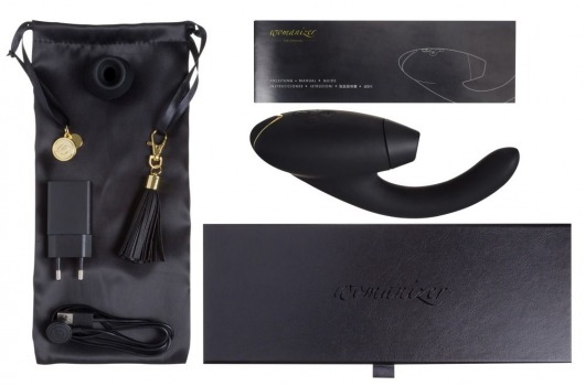 Чёрный стимулятор 2-в-1 для женщин Womanizer InsideOut - Womanizer