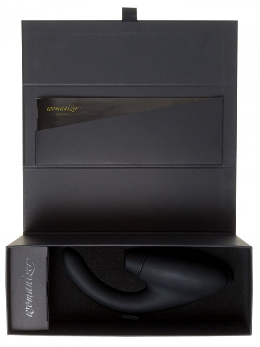 Чёрный стимулятор 2-в-1 для женщин Womanizer InsideOut - Womanizer