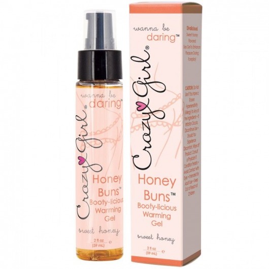 Ароматизированный гель с разогревающим эффектом Honey Buns - 59 мл. - Crazy Girl - купить с доставкой в Новосибирске