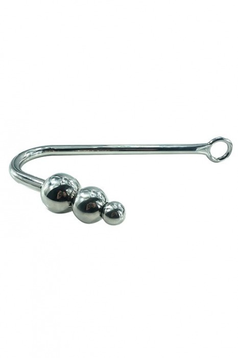 Большой серебристый анальный крюк для подвеса - Kanikule - купить с доставкой в Новосибирске