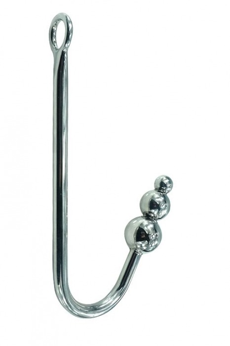 Большой серебристый анальный крюк для подвеса - Kanikule - купить с доставкой в Новосибирске