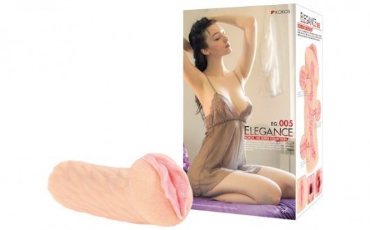 Ультра реалистичный мастурбатор-вагина с двойным слоем материала ELEGANCE - KOKOS - в Новосибирске купить с доставкой