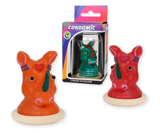 Сувенирный латексный презерватив  Носорог - Sitabella - купить с доставкой в Новосибирске