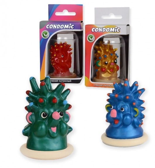 Сувенирный латексный презерватив  Ежик - Sitabella - купить с доставкой в Новосибирске