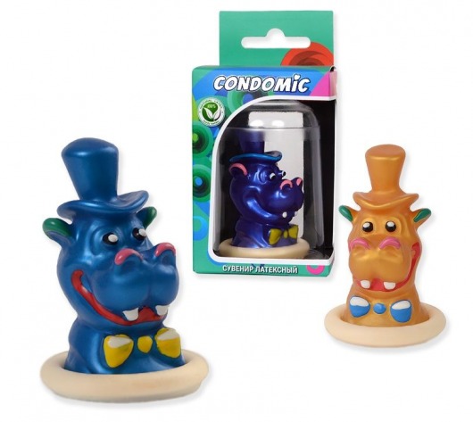 Сувенирный латексный презерватив  Бегемот - Sitabella - купить с доставкой в Новосибирске