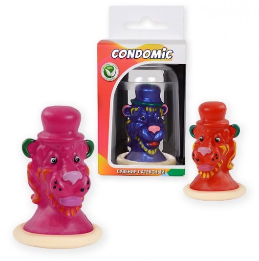 Сувенирный латексный презерватив  Лев - Sitabella - купить с доставкой в Новосибирске