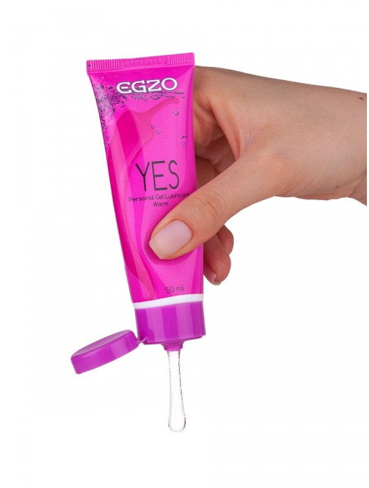 Согревающий лубрикант на водной основе Egzo Yes - 50 мл. - EGZO - купить с доставкой в Новосибирске