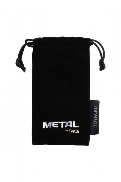 Золотистый каплевидный анальный плаг с чёрным кристаллом - 9,5 см. - ToyFa - купить с доставкой в Новосибирске