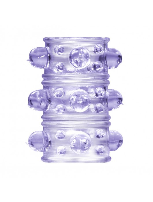 Фиолетовая насадка на пенис Rings Armour - Lola Games - в Новосибирске купить с доставкой