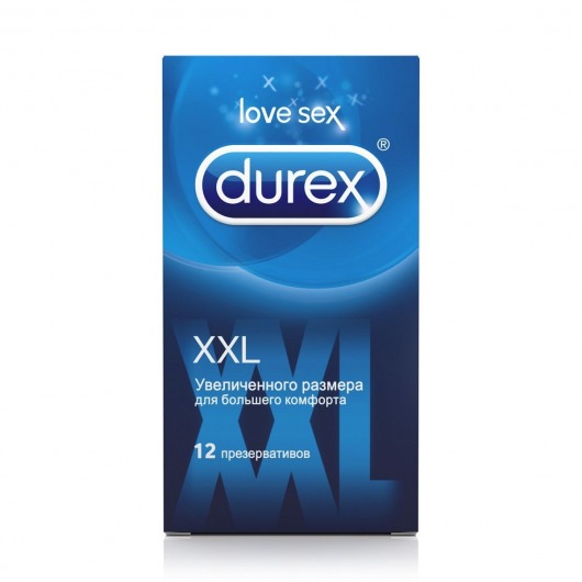 Презервативы увеличенного размера Durex XXL - 12 шт. - Durex - купить с доставкой в Новосибирске