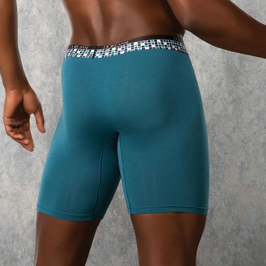 Удлинённые мужские трусы-боксеры с клетчатым поясом - Doreanse купить с доставкой