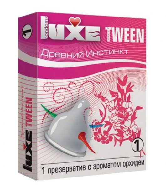 Презерватив Luxe Tween  Древний инстинкт  с ароматом орхидеи - 1 шт. - Luxe - купить с доставкой в Новосибирске