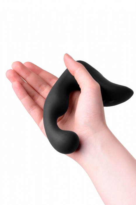 Чёрный изогнутый вибростимулятор простаты Erotist - Erotist Adult Toys - в Новосибирске купить с доставкой
