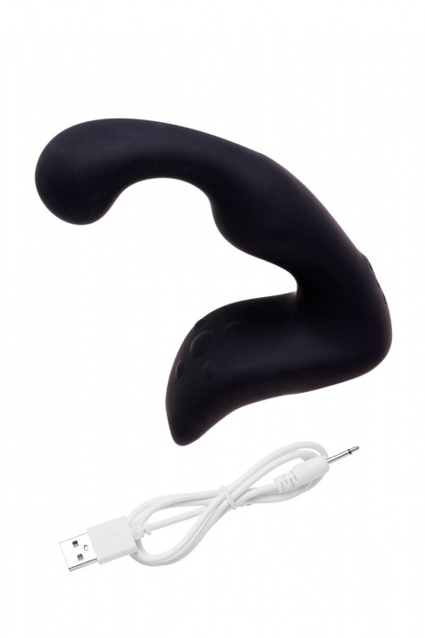 Чёрный изогнутый вибростимулятор простаты Erotist - Erotist Adult Toys - в Новосибирске купить с доставкой