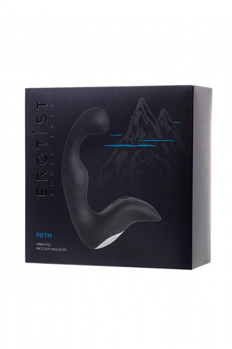 Чёрный изогнутый вибростимулятор простаты Erotist - Erotist Adult Toys - в Новосибирске купить с доставкой