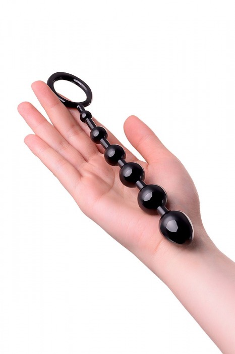 Анальная цепочка черного цвета A-toys - 19,8 см. - A-toys