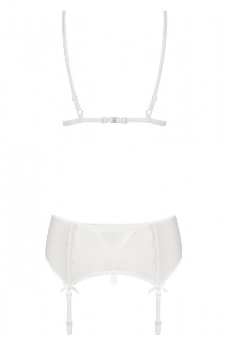 Нежный комплект с полупрозрачными деталями - Obsessive купить с доставкой