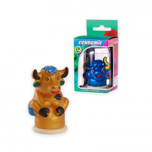 Сувенирный латексный презерватив  Бык - Sitabella - купить с доставкой в Новосибирске