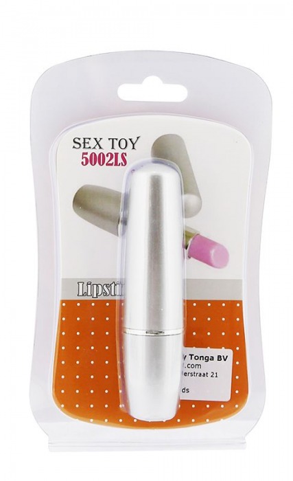 Сувенирный вибратор в виде помады в серебристом футляре - Odeco