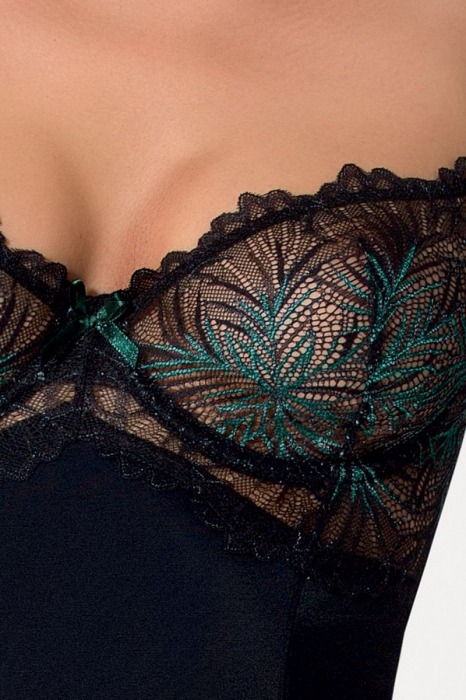 Роскошная сорочка Floris с двухцветным кружевным лифом - Passion купить с доставкой