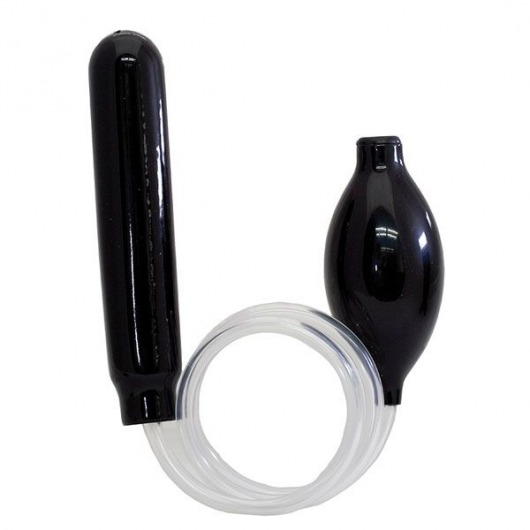 Чёрный анальный душ BLOW HOLE - NMC - купить с доставкой в Новосибирске