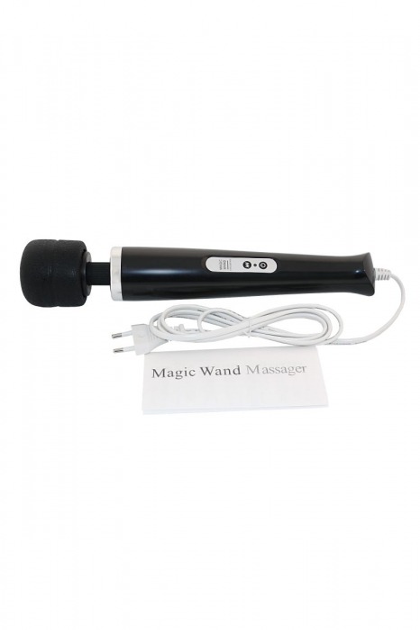 Чёрный проводной вибромассажер Magic Wand - Magic Wand