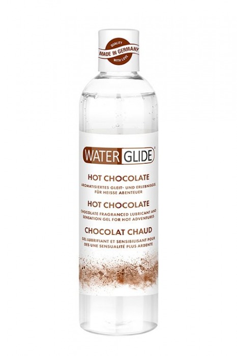 Лубрикант на водной основе с ароматом шоколада HOT CHOCOLATE - 300 мл. - Waterglide - купить с доставкой в Новосибирске