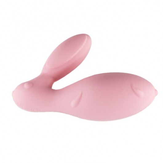 Розовый виброзайчик Eris с вибрирующим пультом ДУ - RestArt