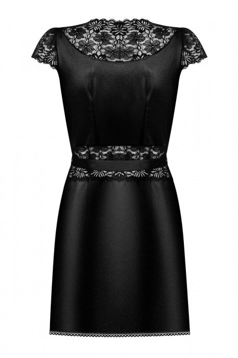 Элегантный пеньюар из стрейч-атласного материала - Obsessive купить с доставкой