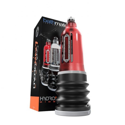 Красная гидропомпа HydroMAX7 Wide Boy - Bathmate - в Новосибирске купить с доставкой